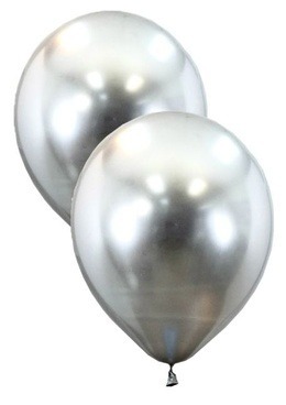 [848558] Bomba ballons r12x12 satin plata 