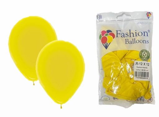 [848015] Bomba ballons r12x12 amarillo (rr12x12am)
