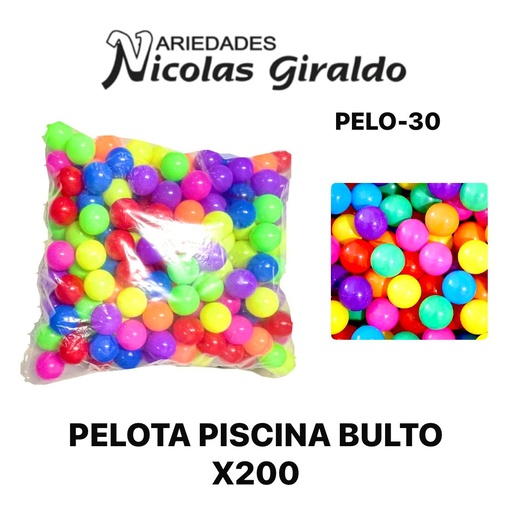 [30*] Pelota piscina bulto x200