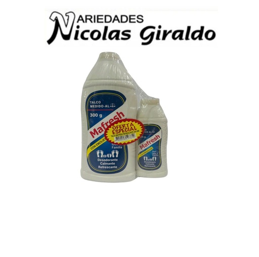 [T-300] Talco oferta mafresh 300 mas 85 grande 
