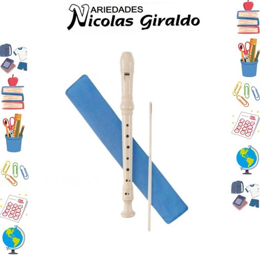 [SE1987] Flauta estuche azul 
