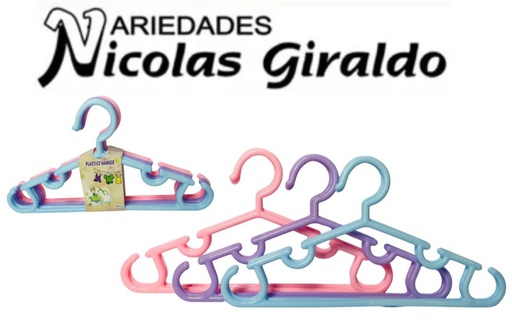 [2025WS16-1] Gancho bebe redondo color pastel x6 