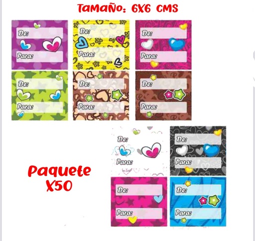 [101160] Tarjeta toda ocasion cariñito de-para x50 (111160)