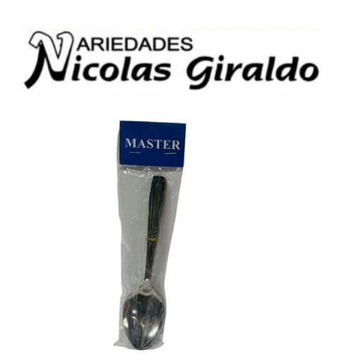 [TS1920-4] Cuchara metal sencilla x12  
