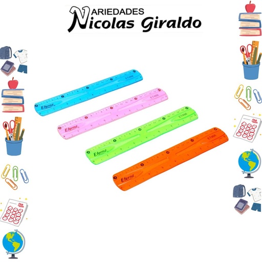 [ET466] Regla flexible pequeña 20cm PQT x24 