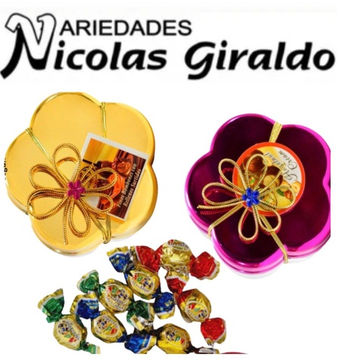 [E45-CH] Chocolate adro estuche florecita