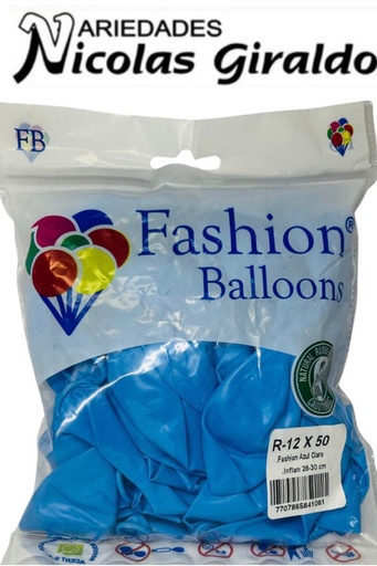 [841061] Bomba ballons r12x50 azul clara (RR12X50AC)