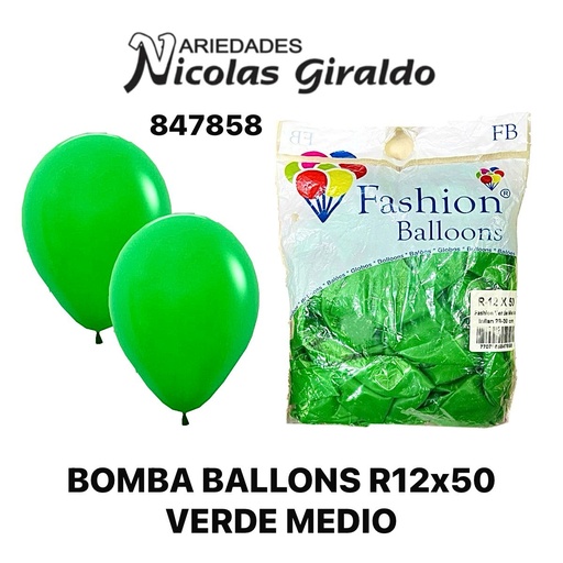 [847858] Bomba ballons r12x50 verde medio