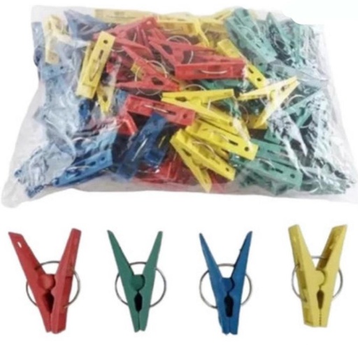 [P0036] Gancho pinza orquidea ropa x50