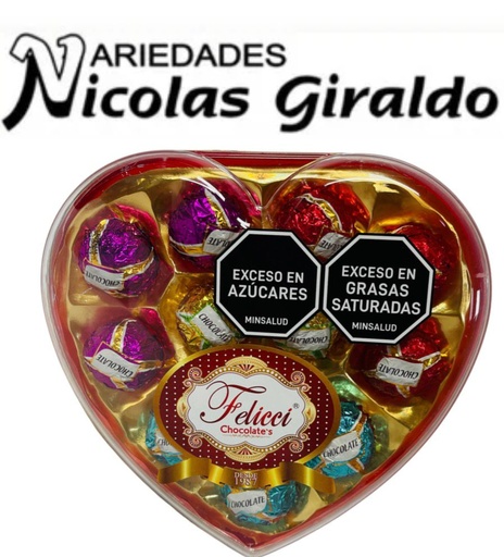 [H12D] Chocolate feliccie corazon X12