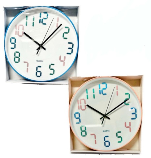[HS8310-6-5] @Reloj pared redondo grande color surtido