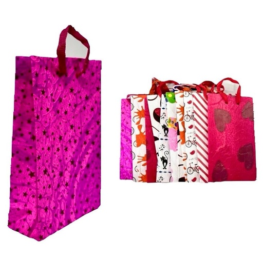 [109090] @Bolsa regalo corrugada estampada pequeña pqt x12