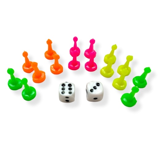 [14-FICHA] Fichas parques de lujo x6 puestos 