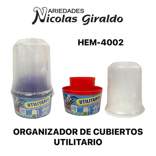[HEM-4002] Organizador de cubiertos utilitario