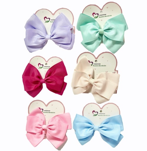 [302070] @Moño pinza unidad surtido PQT X12 