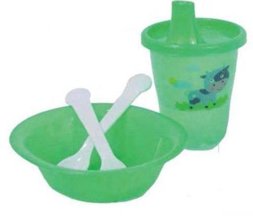 [PRI-018-MX] Vajilla infantil con accesorios  praktiplas