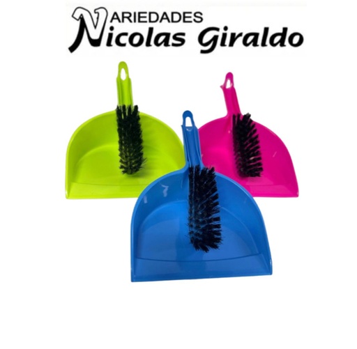 [PT28523] Recogedor plastico de mano con cepillo 
