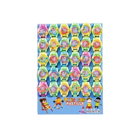 [CH-T1219] Dulce juguete reloj carton x30