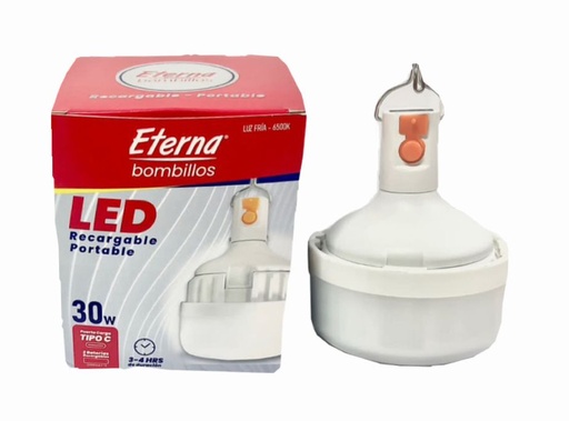 [ETR30WL] Bombillo Recargable eterna 30 w  