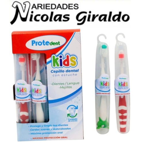 [PTD188] Cepillo dental infantil con estuche protedent x12