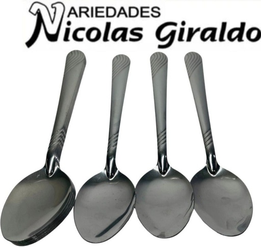 [DP11] Cuchara metal sencilla x12  