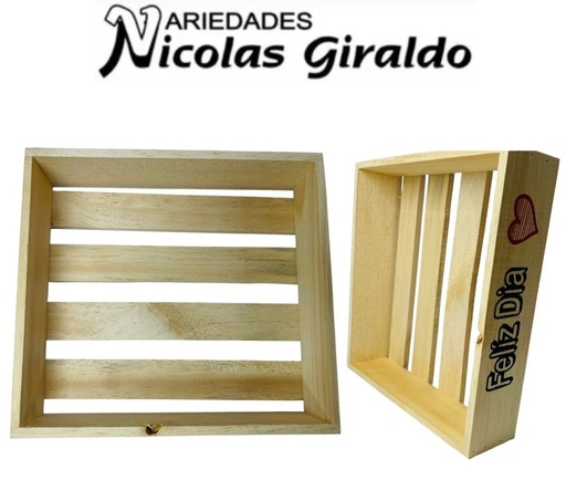 [ART-3108] Canasta madera #3 sublimada