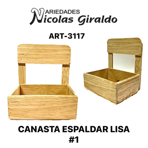 [ART-3117] Canasta espaldar lisa #1