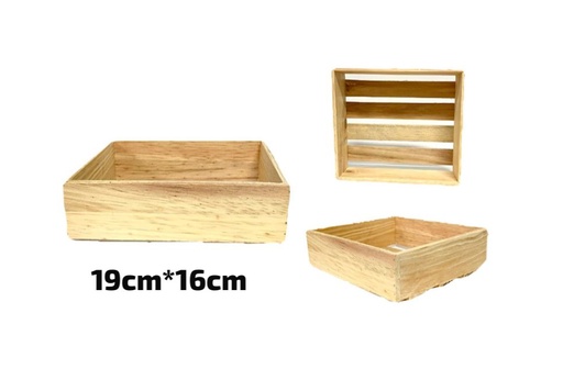 [ART-3111] Canasta madera #1 lisa perfilada