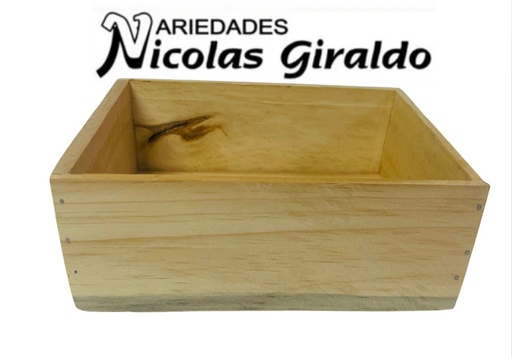 [ART-3111] Canasta madera #1 lisa perfilada