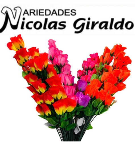 [PT15774] Flor ramo x36 rosas surtida color