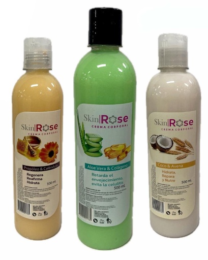 [ROSEX500] Crema corporal skin rose x500 ml 