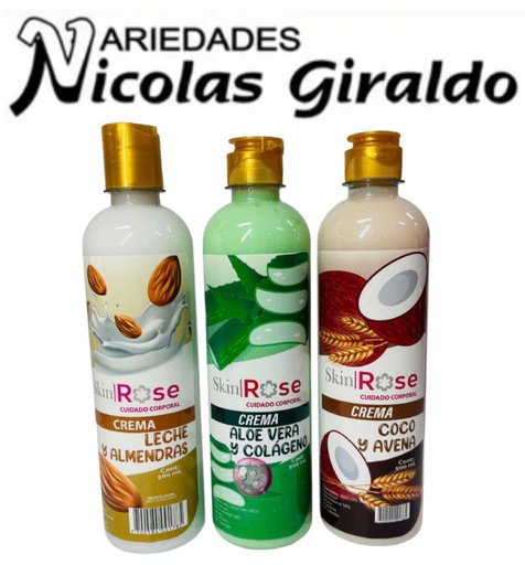[ROSEX500] Crema corporal skin rose x500 ml 