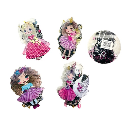 [16-20-MIA25] Caucho gomelo cartera blanco y negro paquete x12 