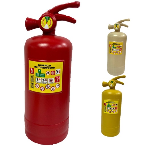 [DPQ-402] Alcancia plastica extintor