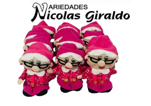 [DSB-490-2] Peluche viejitas dama mini x12 unidades