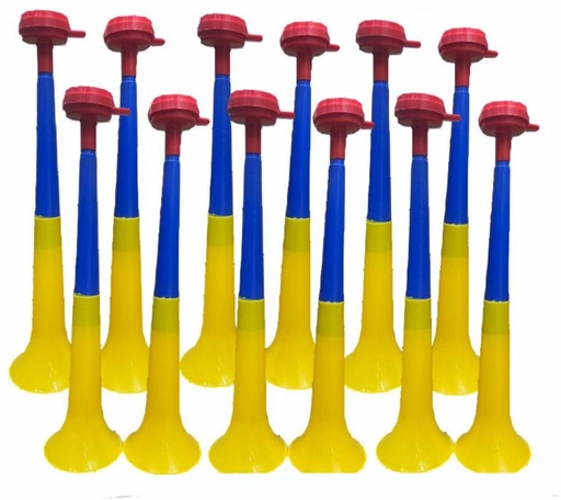 [PTP1154] Vuvuzela colombia mediana 40cm 3 cuerpos PQT X12