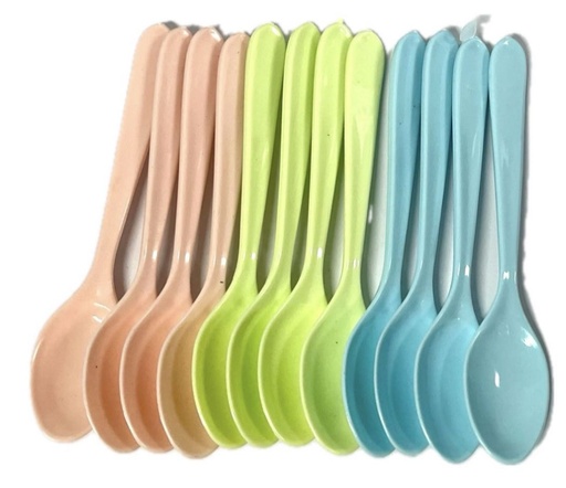 [PT24765] Cuchara plastica pastel x12 