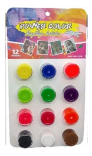 [700000484] Pintucaritas powercolor neon x12    
