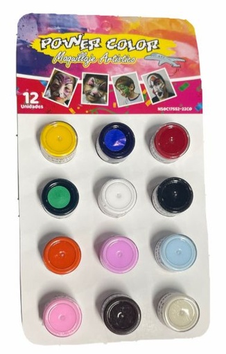 [700000484] Pintucaritas powercolor acrilico x12     
