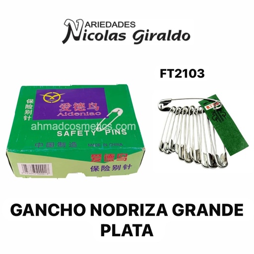 [FT2103] Gancho nodriza grande plata 