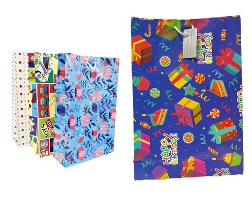 [P1030MD] Bolsa regalo mediana sencilla bolsa x25 