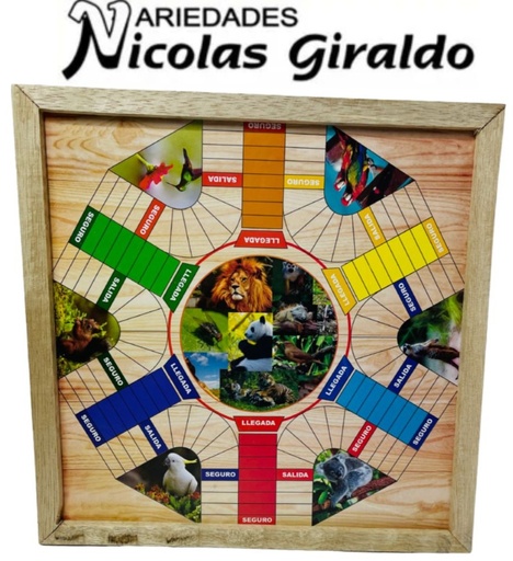 [MS0006] Parques 6 puestos marco madera