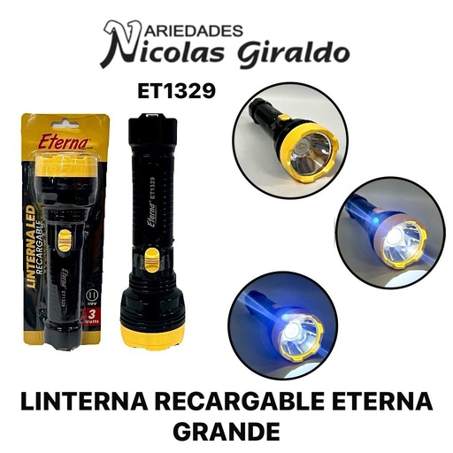 [ET1329] Linterna recargable eterna grande 