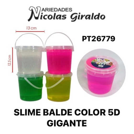 [PT26779] Slime balde color 5D gigante