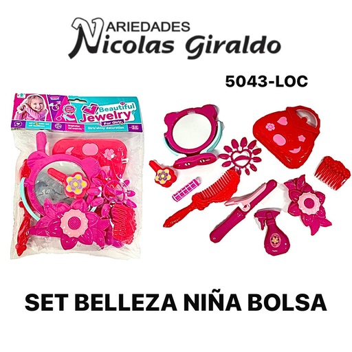 [5043-LOC] @Set belleza niña bolsa 
