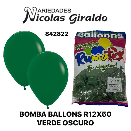 [842822] Bomba ballons r12x50 verde oscuro