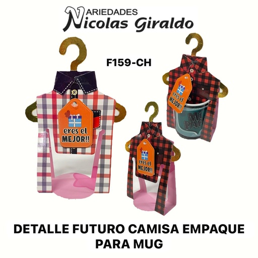 [F159-CH] Detalle futuro camisa empaque para mug