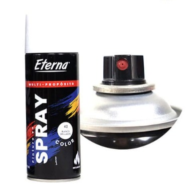 [ET1040] Pintura en aerosol 400ml blanco brillante 
