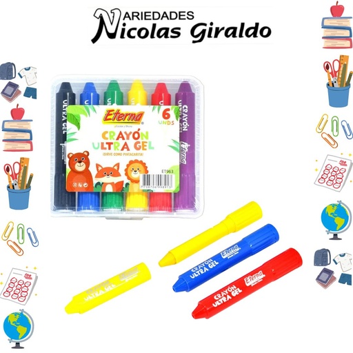 [ET963] Crayola eterna ultra gel x6