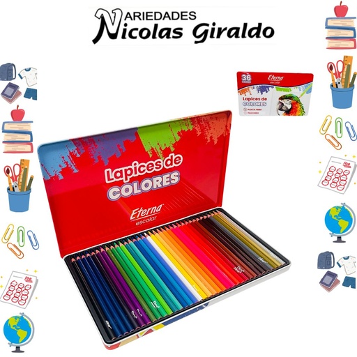 [ET965] Color eterna caja metal x36